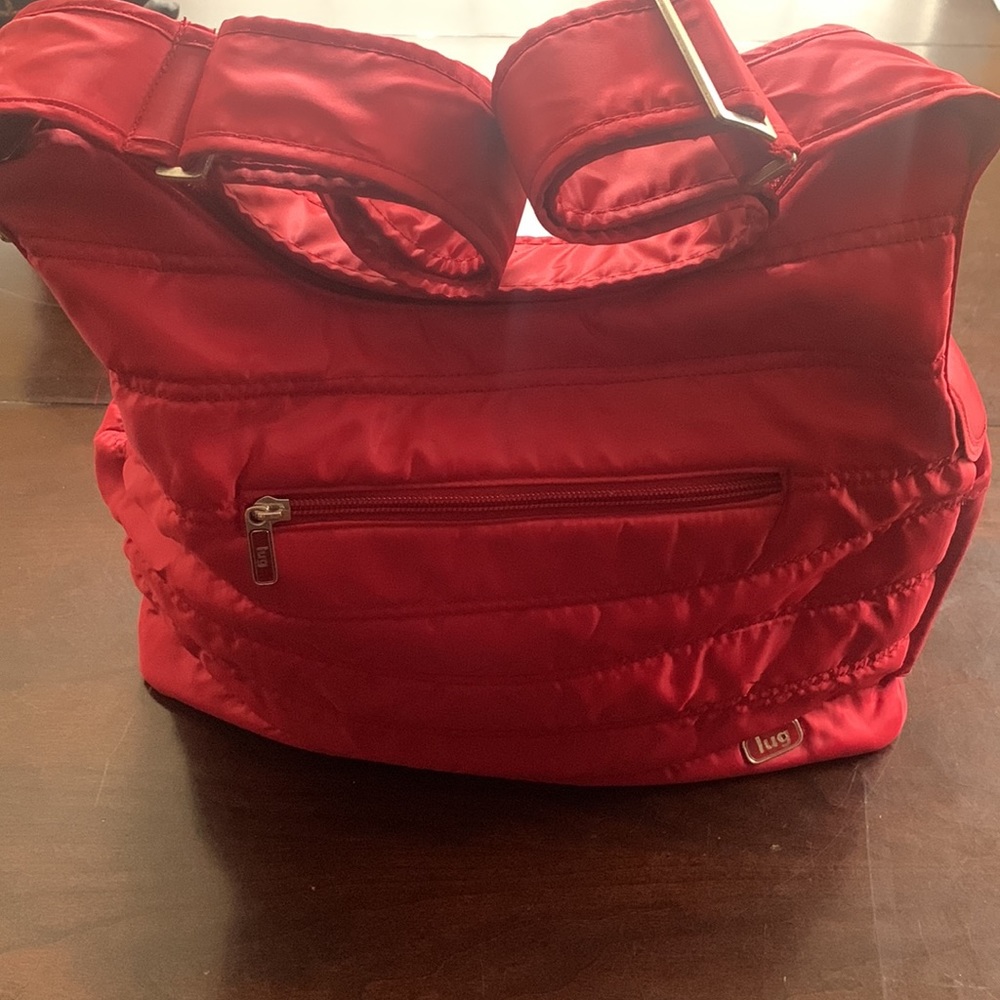 LUG Quilted Red Shoulder Bag